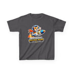 Kids Tee — "Dream Big Explore More" Rocket Dog Space Graphic