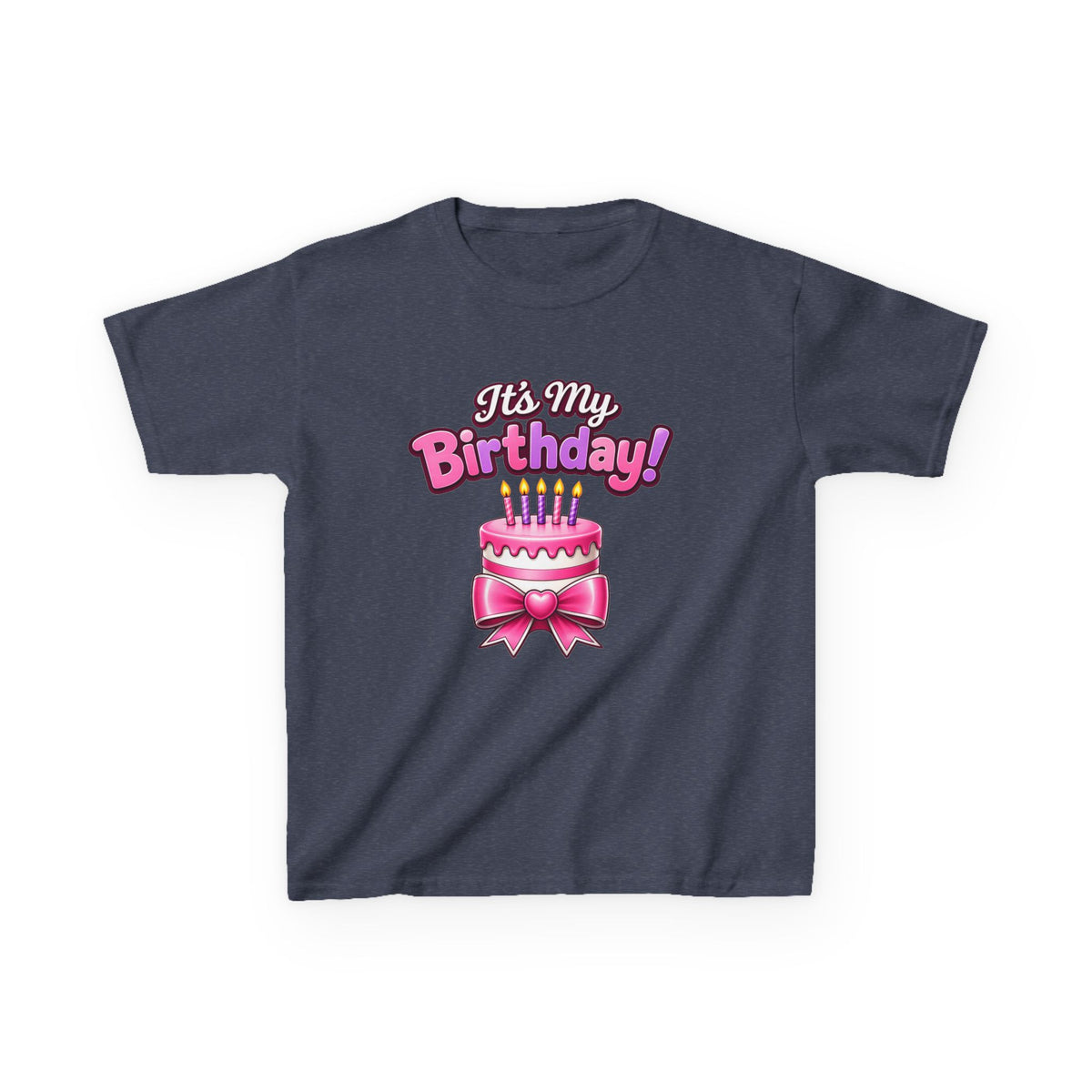 Kidxtr™ Kids Birthday Girl T-Shirt — 'It's My Birthday!' Celebration Graphic Tee