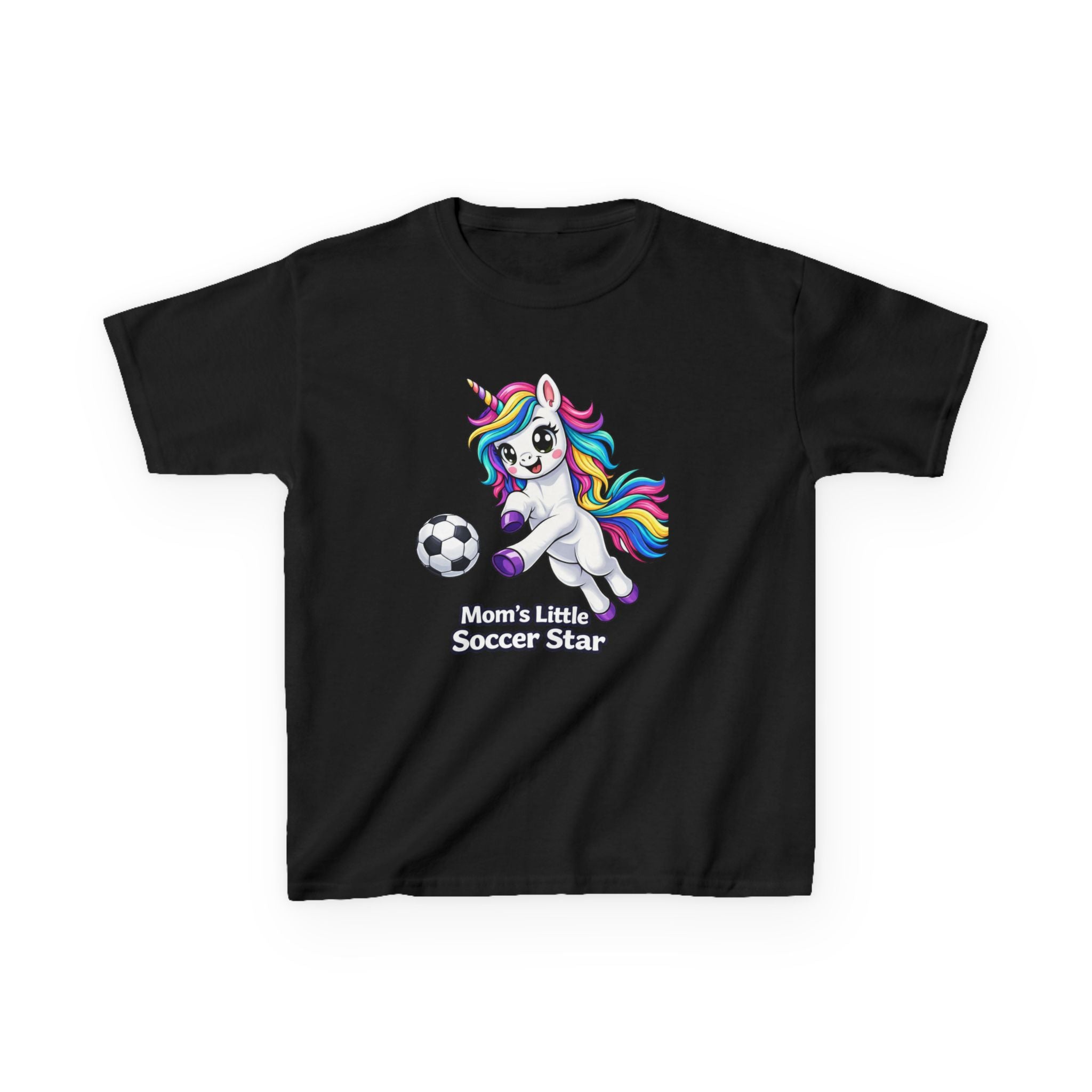 Kids Soccer Unicorn T-Shirt – Mom's Star Graphic Tee