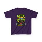 Kids Gaming T-Shirt — 'Let's Play! It's My Birthday' Video Game Controller Graphic Tee