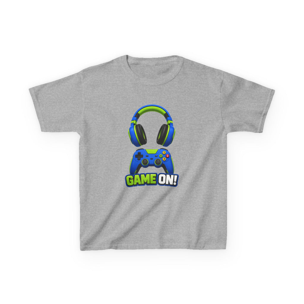 Kids Gamer T-Shirt — 'Game On!' Controller & Headset Gaming Graphic Tee