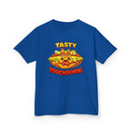 Kidxtr™ Kids Football T-Shirt — 'Football & Pizza' Cartoon Food Sports Graphic Tee