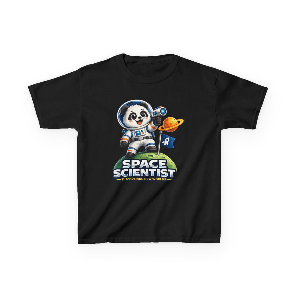 Kids Tee — 'Space Scientist' Panda Astronaut Shirt