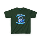Kidxtr™ Kids Coder T-Shirt — 'Little Coder, Big Dreams' Robot Graphic Tee