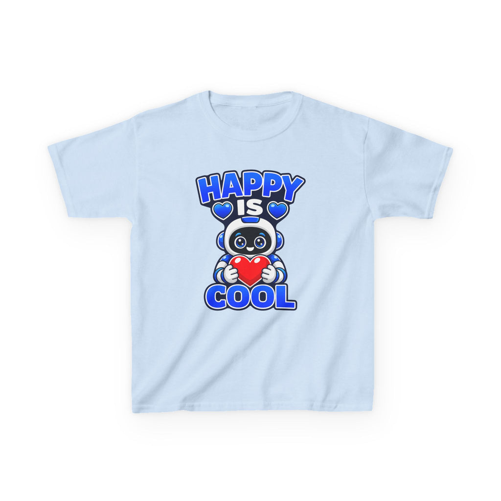 Kids Panda T-Shirt — 'Happy Is Cool' Heart Graphic Tee