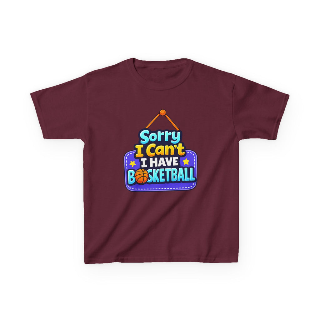 Sorry I Can't I Have Basketball - Kids T Shirt