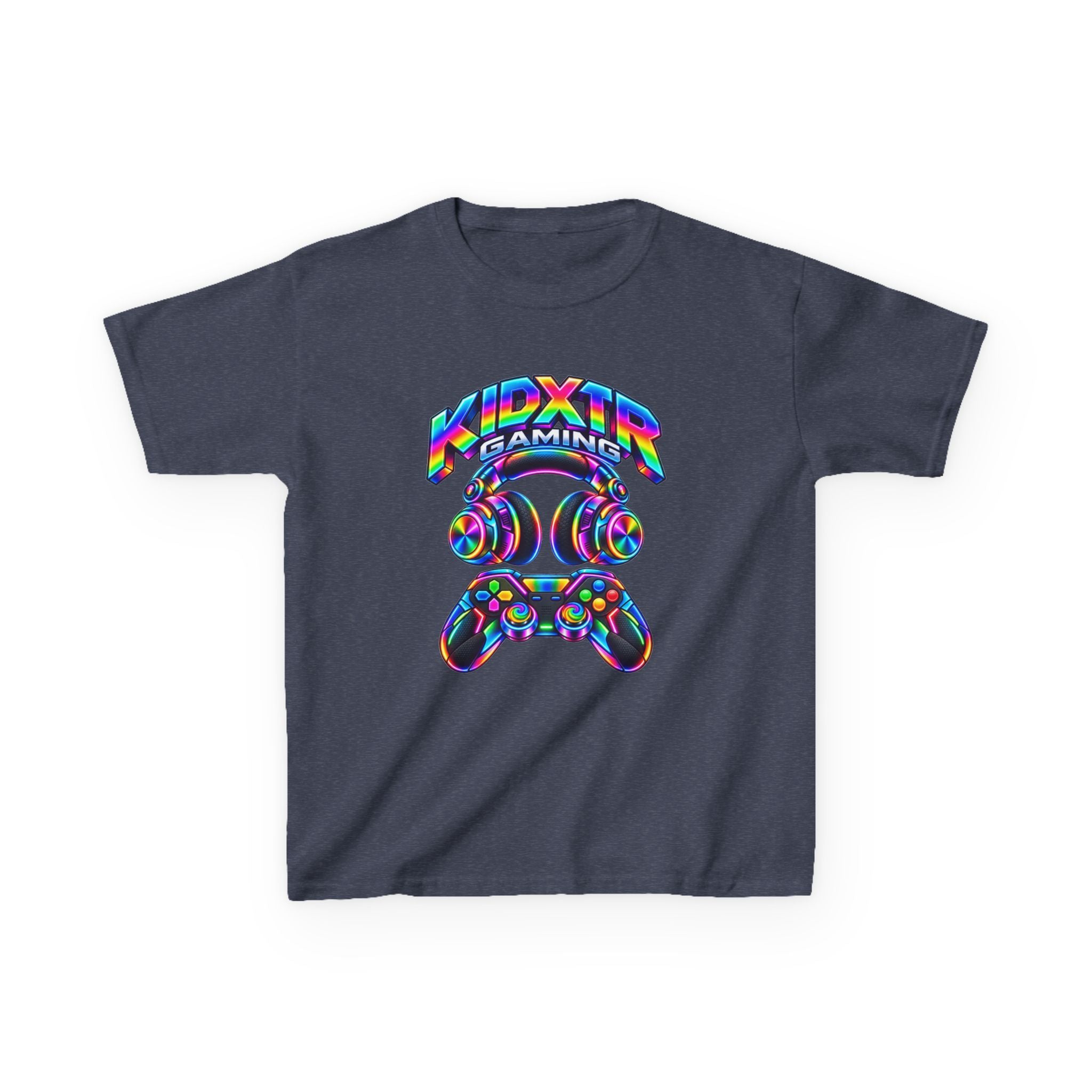Kidxtr™ Kids Gaming T-Shirt — 'Kidxtr Gaming' Neon Controller Graphic Tee