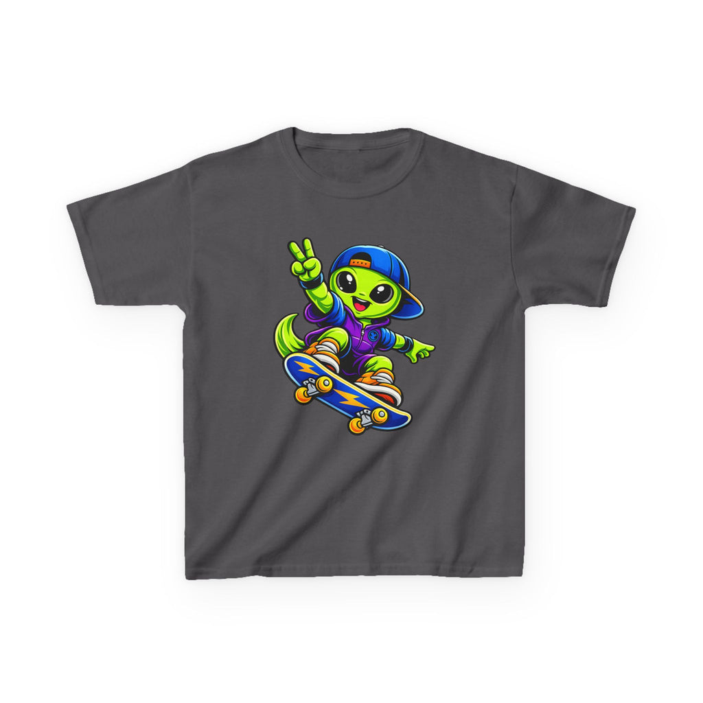 Kids Alien T-Shirt — 'Skate or Alien' Skateboard Graphic Tee
