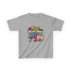 Kids Tee — "Brave Little Brave Hero" Firetruck Graphic