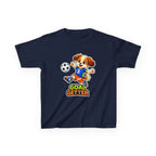 Kids Soccer T-Shirt — 'Puppy Power' Cute Soccer Player Dog Graphic Tee