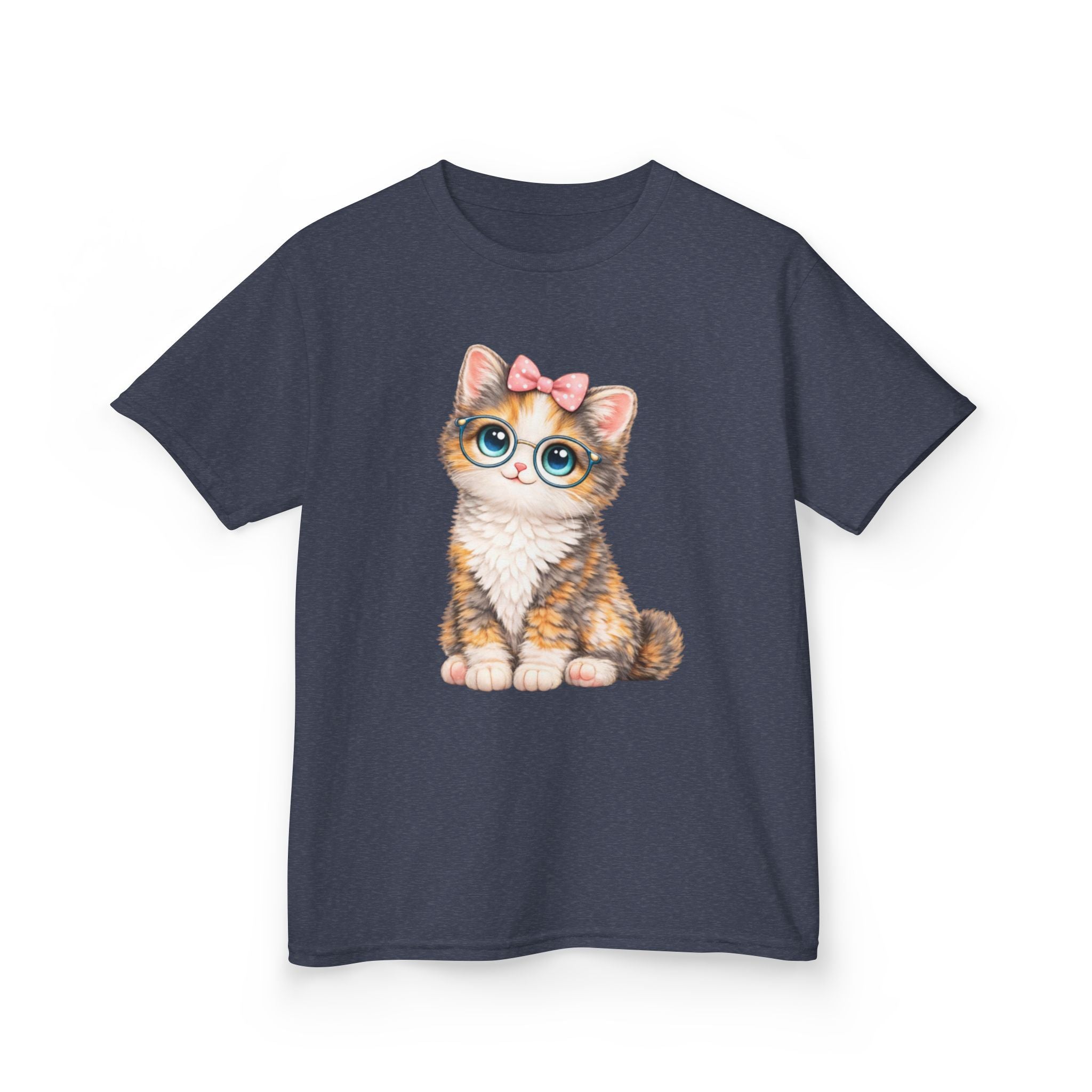 Kids Cat T-Shirt – Big-Eyed Kitten Graphic Tee