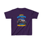 Kids Birthday T‑Shirt — 'Let's Celebrate It's My Birthday!' Monster Truck Tee