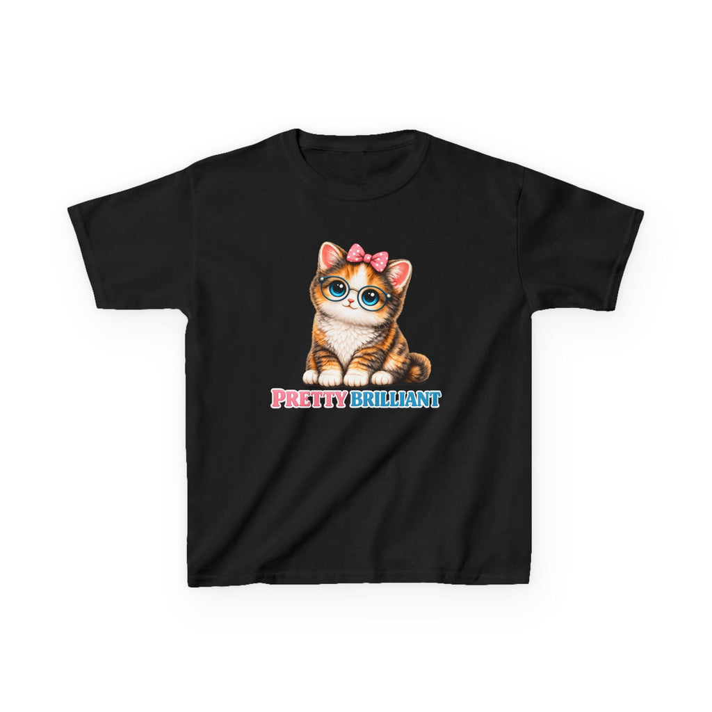 Kids Cat T-Shirt — 'Pretty Brilliant' Cute Cat Graphic Tee