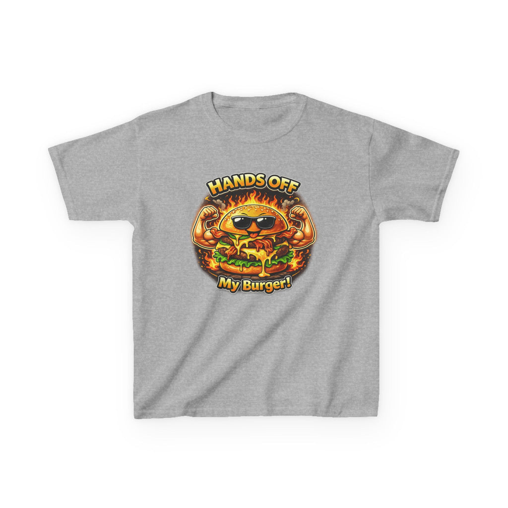 Kids T-Shirt — "Hands Off My Burger!" Funny Burger Graphic Tee