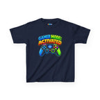 Kidxtr™ Kids Gamer T-Shirt — 'Gamer Mode Activated' Colorful Controller Graphic Tee