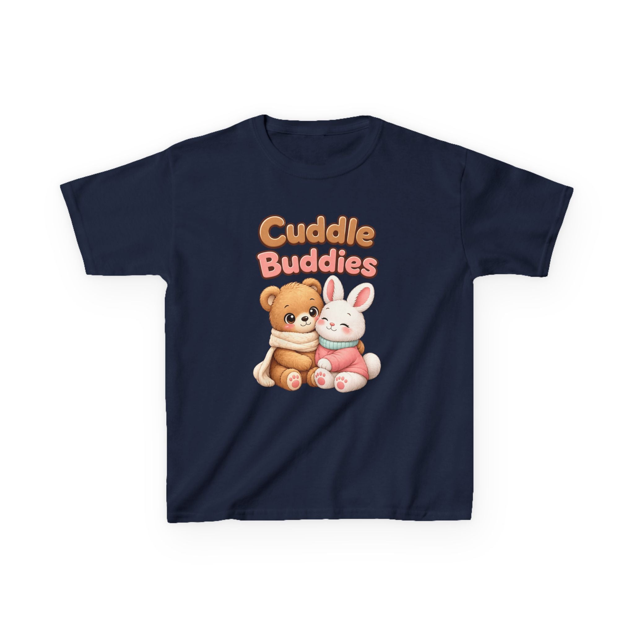 Kids Animal T-Shirt – Cuddle Buddies Bear & Bunny Graphic Tee