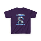 Level Up Kindergarten Robot Kids T‑Shirt — Back to School Shirt for Boys & Girls
