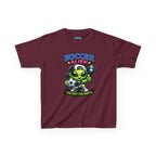 Kidxtr™ Kids Soccer T-Shirt — 'Too Fast for Earth' Soccer Alien Graphic Tee