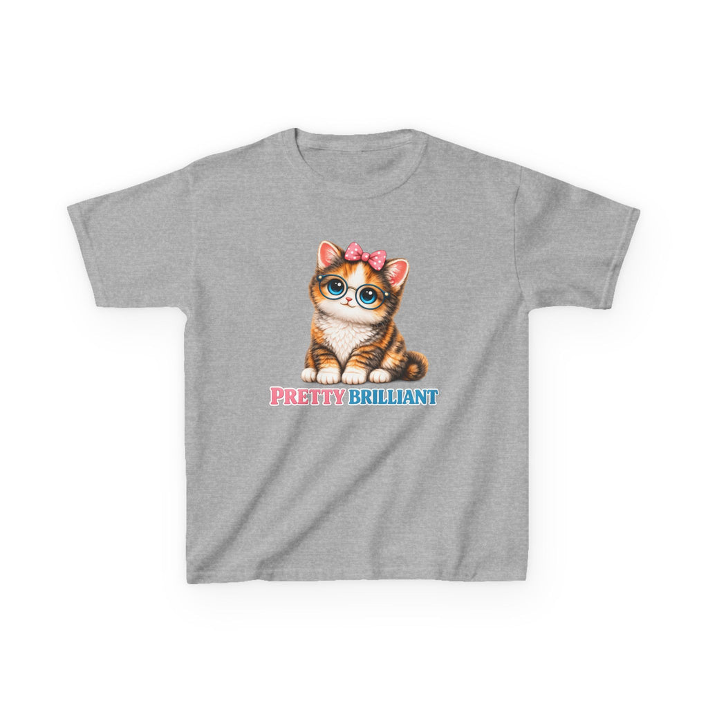 Kids Cat T-Shirt — 'Pretty Brilliant' Cute Cat Graphic Tee