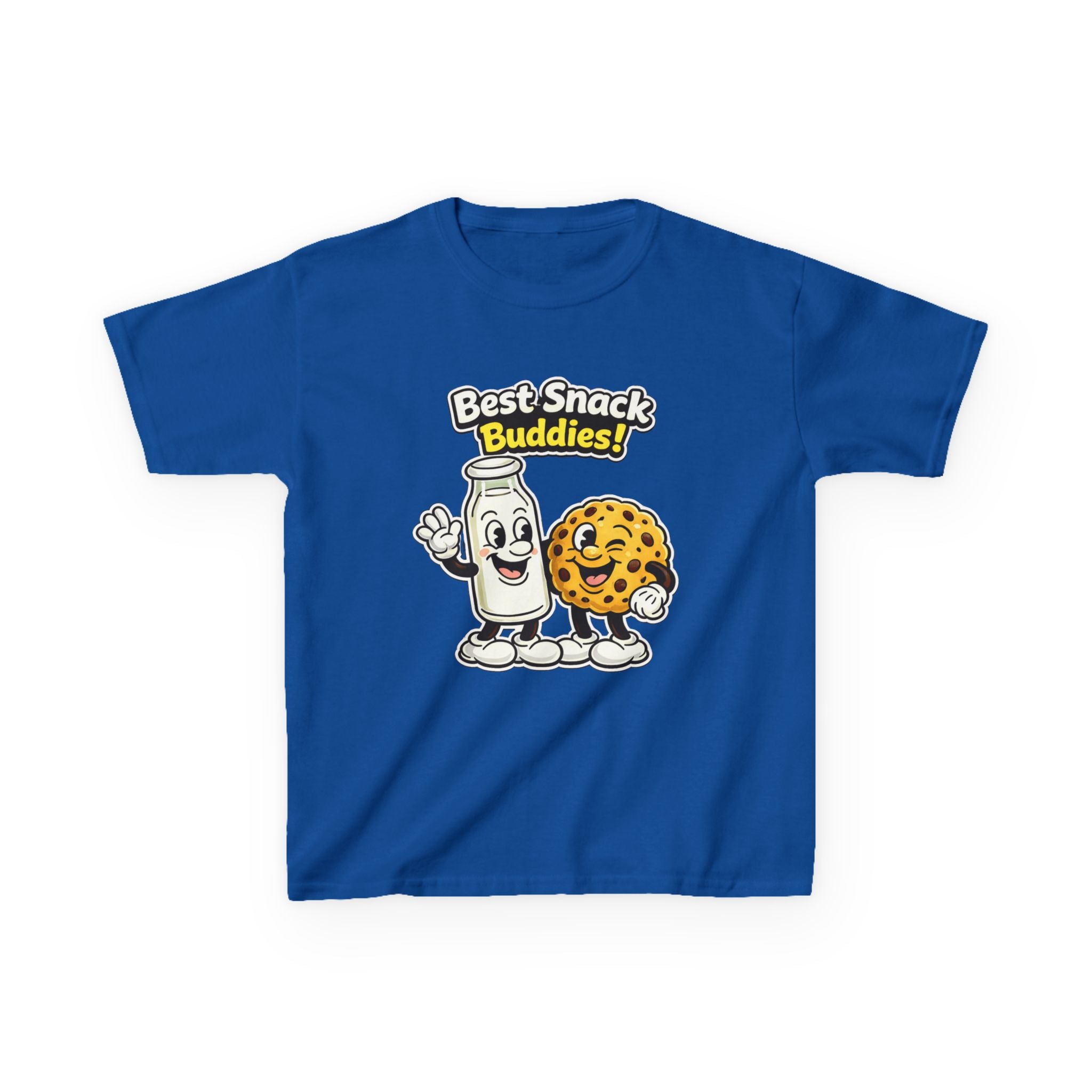 Kids Food T-Shirt — 'Best Snack Buddies!' Milk & Cookie Graphic Tee