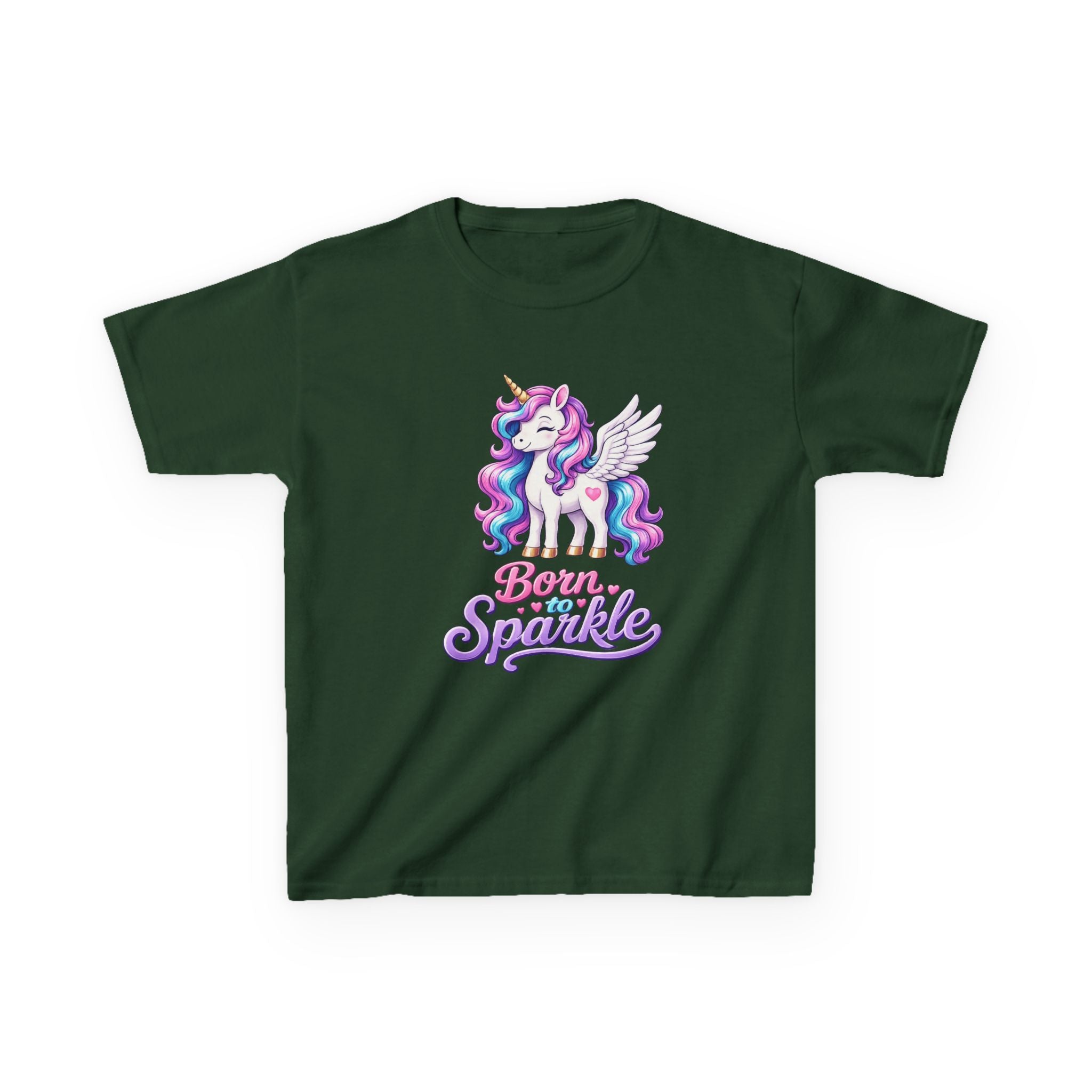 Kids Unicorn T-Shirt – Born to Sparkle Graphic Tee