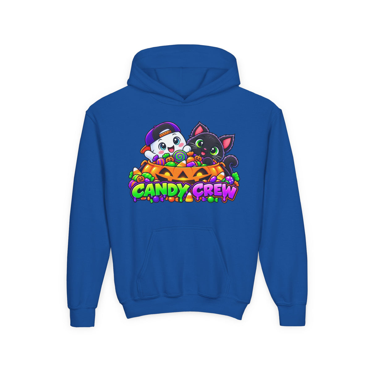 Kidxtr™ Kids Halloween Hoodie — 'Candy Crew' Halloween Graphic Hoodie
