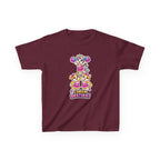 Kids Cheer T-Shirt — 'Cheer Besties' Cute Cheerleader Puppy Graphic Tee
