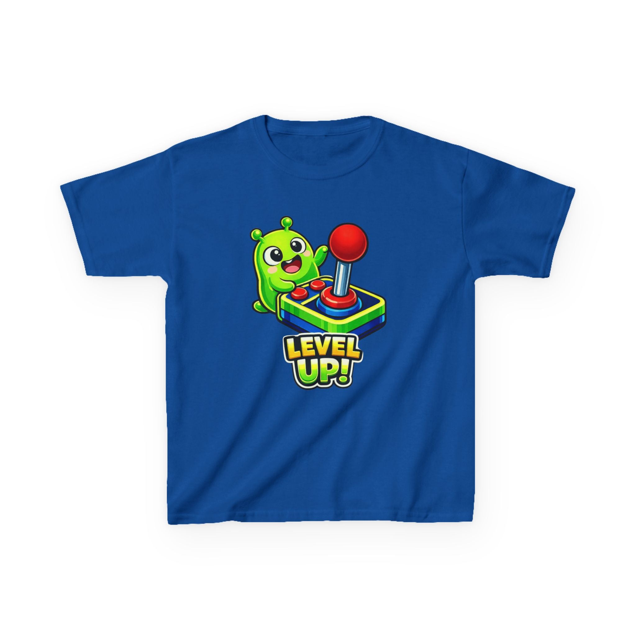 Kids Gamer T-Shirt — 'Level Up!' Gamer Alien Graphic Tee