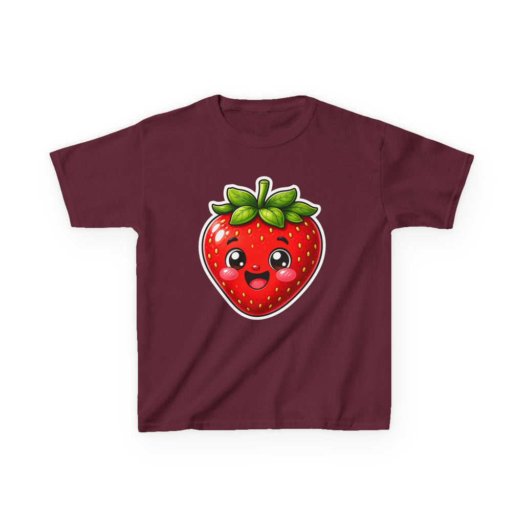 Kids Strawberry T-Shirt — 'So Sweet' Kawaii Fruit Graphic Tee