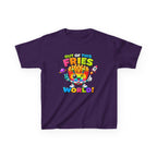 Kids Fries T-Shirt — 'Out of This Fries World!' Colorful Cartoon Fries Graphic Tee