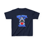 Kids Robot T-Shirt — 'Helpful Is Cool' Heart Graphic Tee