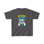 Kids Birthday T-Shirt — 'Birthday Mode On' Gamer Controller Graphic Tee