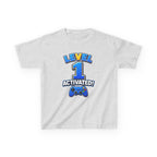 Kids Birthday T-Shirt — 'Level 1 Activated!' Birthday Gaming Graphic Tee