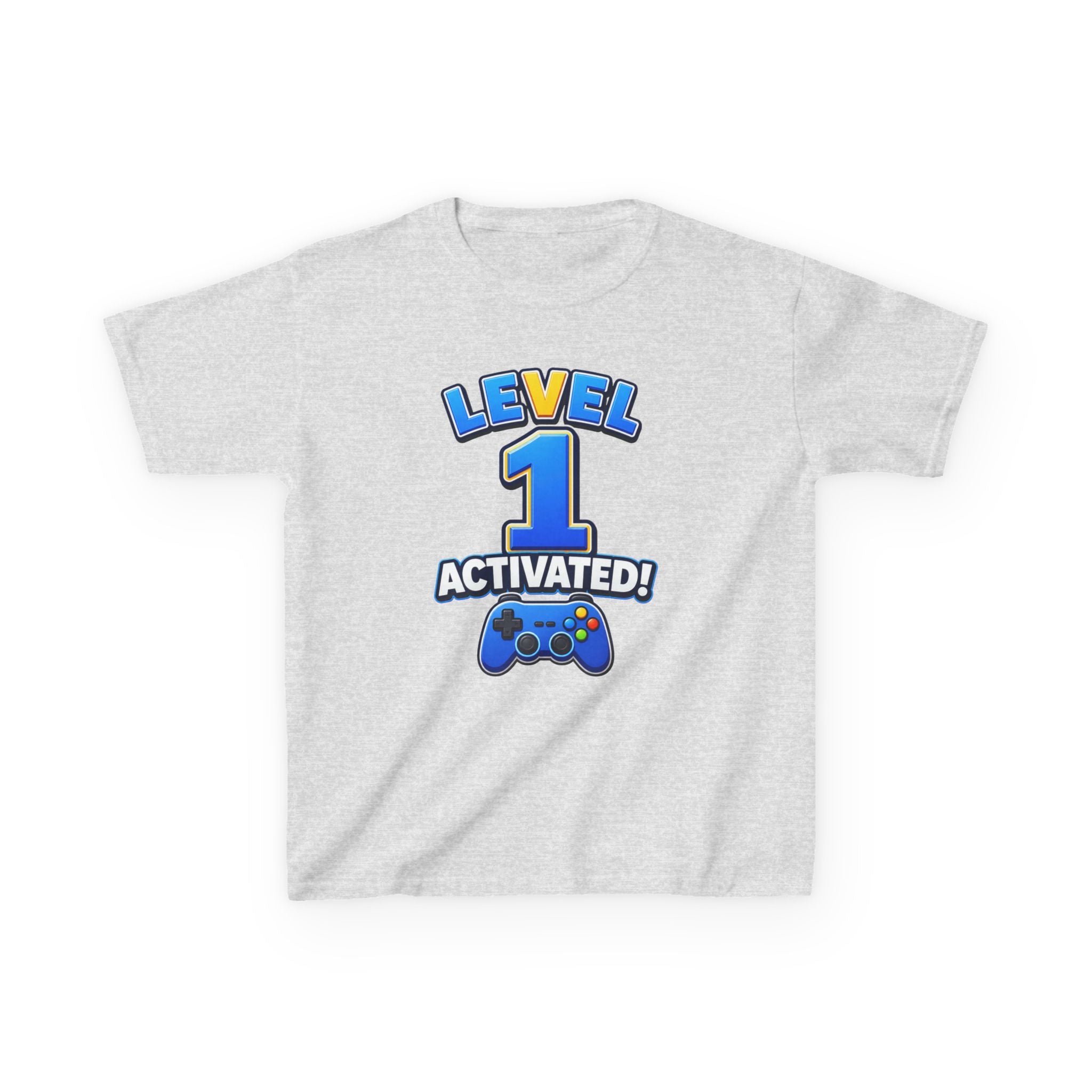 Kids Birthday T-Shirt — 'Level 1 Activated!' Birthday Gaming Graphic Tee