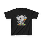 Kids Elephant T-Shirt — 'Little Artist' Art & Painting Cute Elephant Graphic Tee