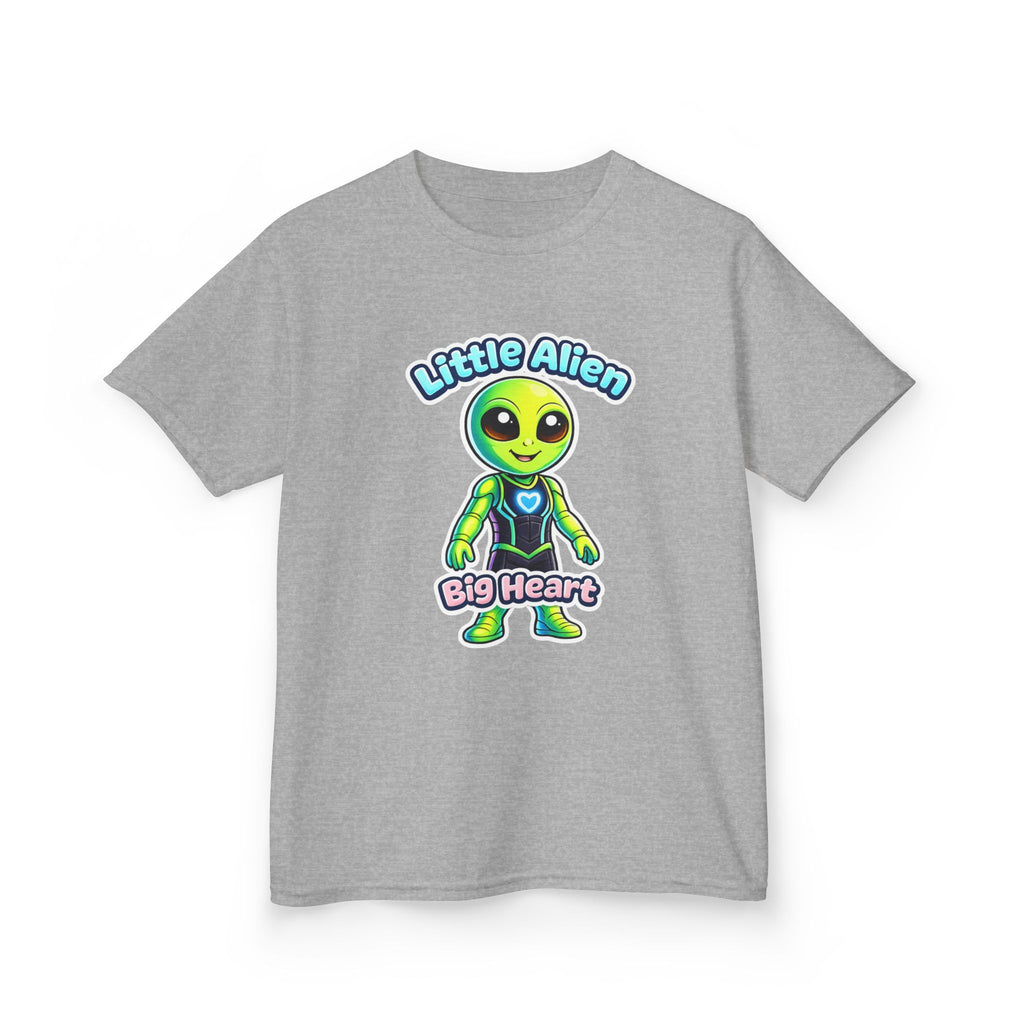 Kids Alien T-Shirt — 'Little Alien, Big Heart' Cute Space Graphic Tee