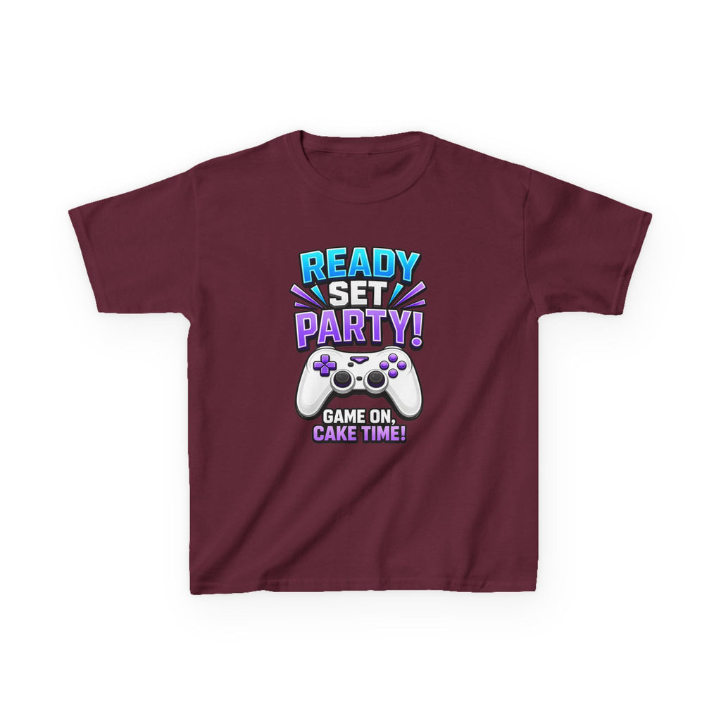 Kids Party T-Shirt — 'Ready, Set, Party!' Gaming Graphic Tee