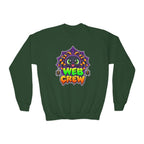 Kidxtr™ Kids Spider Sweatshirt — 'Web Crew' Cute Halloween Spider Graphic Crewneck