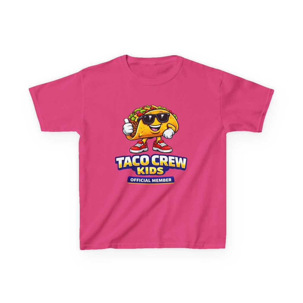 Kids T-Shirt — 'Taco Crew Kids: Official Member' Cute Taco Graphic Tee