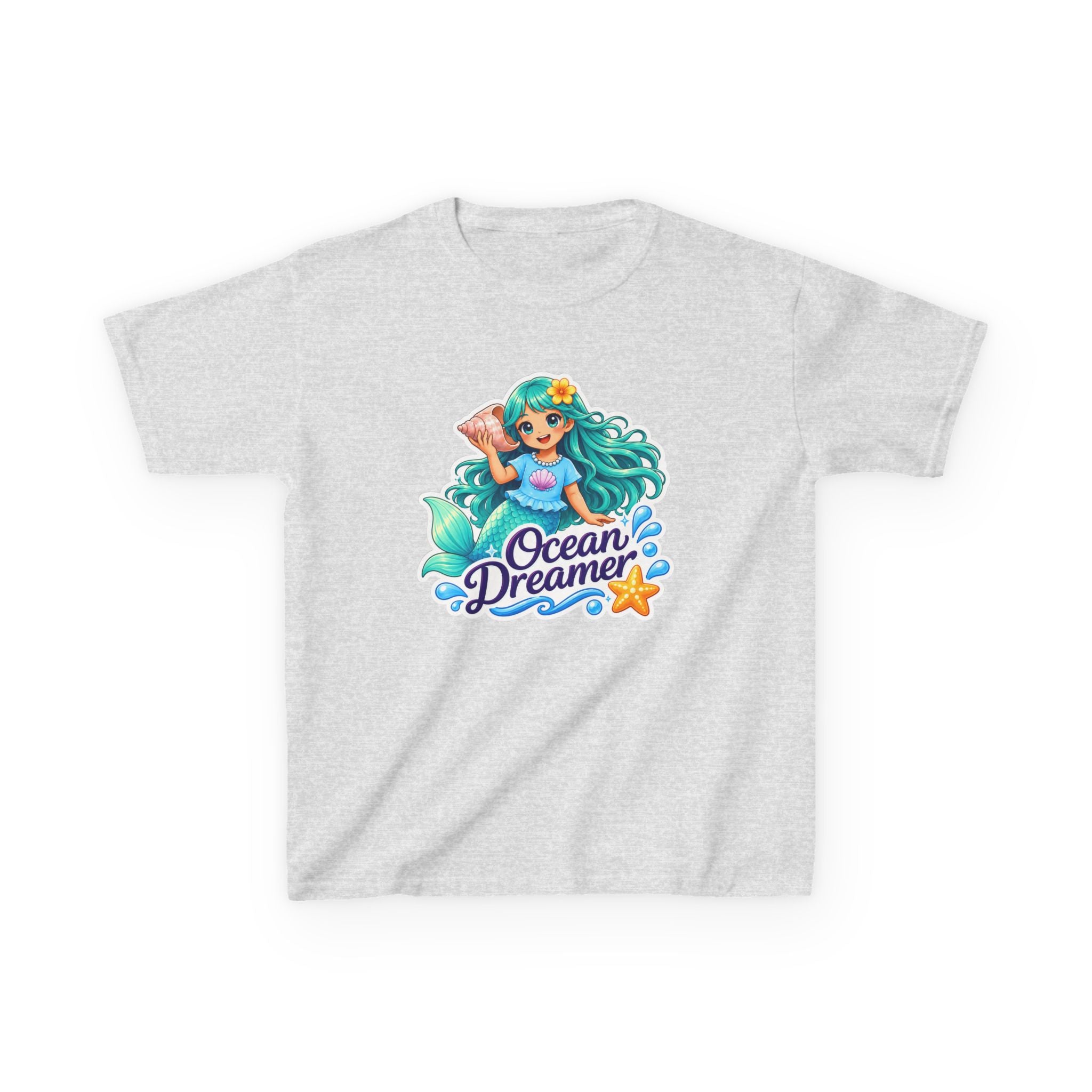 Kids Mermaid T-Shirt — 'Ocean Dreamer' Fantasy Graphic Tee