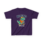 Kids Kindness T-Shirt — 'Be Kind' Skateboarding Dinosaur Graphic Tee