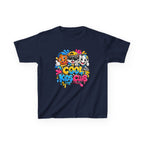 Kids Graphic T-Shirt — 'Cool Kids Club' Fun Cartoon Crew Tee