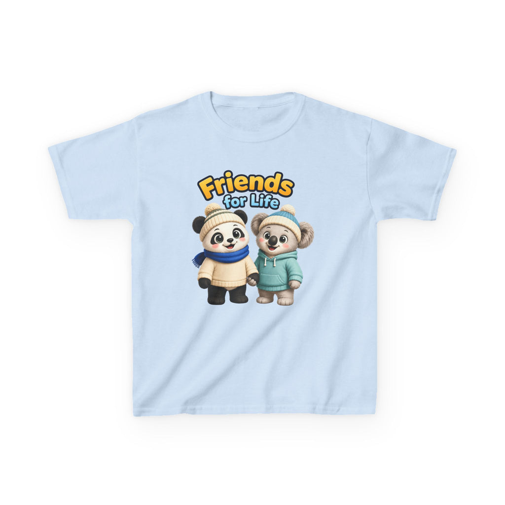 Kids Panda T-Shirt — 'Friends for Life' Cute Best Friends Graphic Tee