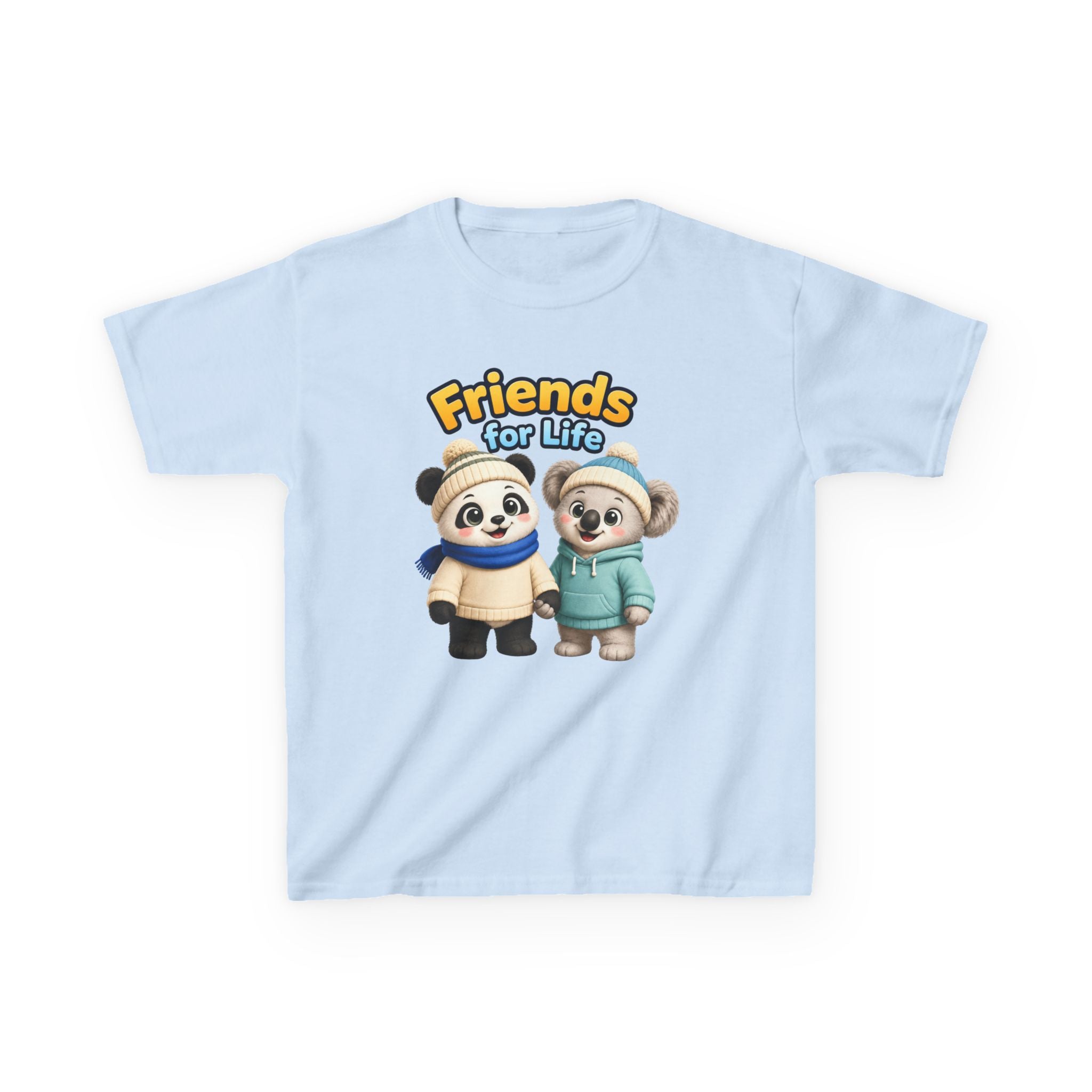 Kids Panda T-Shirt — 'Friends for Life' Cute Best Friends Graphic Tee