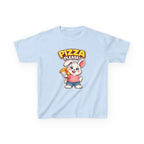 Kids Bunny T-Shirt — 'Pizza Please!' Cartoon Graphic Tee