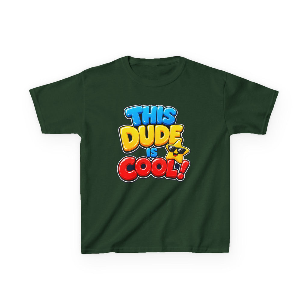 Kids Birthday T-Shirt — 'This Dude Is Cool!' Birthday Boy Graphic Tee