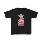 Kids Cheer T-Shirt — 'Cheer Besties' Cute Cheerleader Puppy Graphic Tee