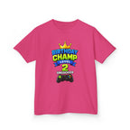 Kids Birthday T-Shirt — 'Birthday Champ' Level 2 Video Game Controller Graphic Tee