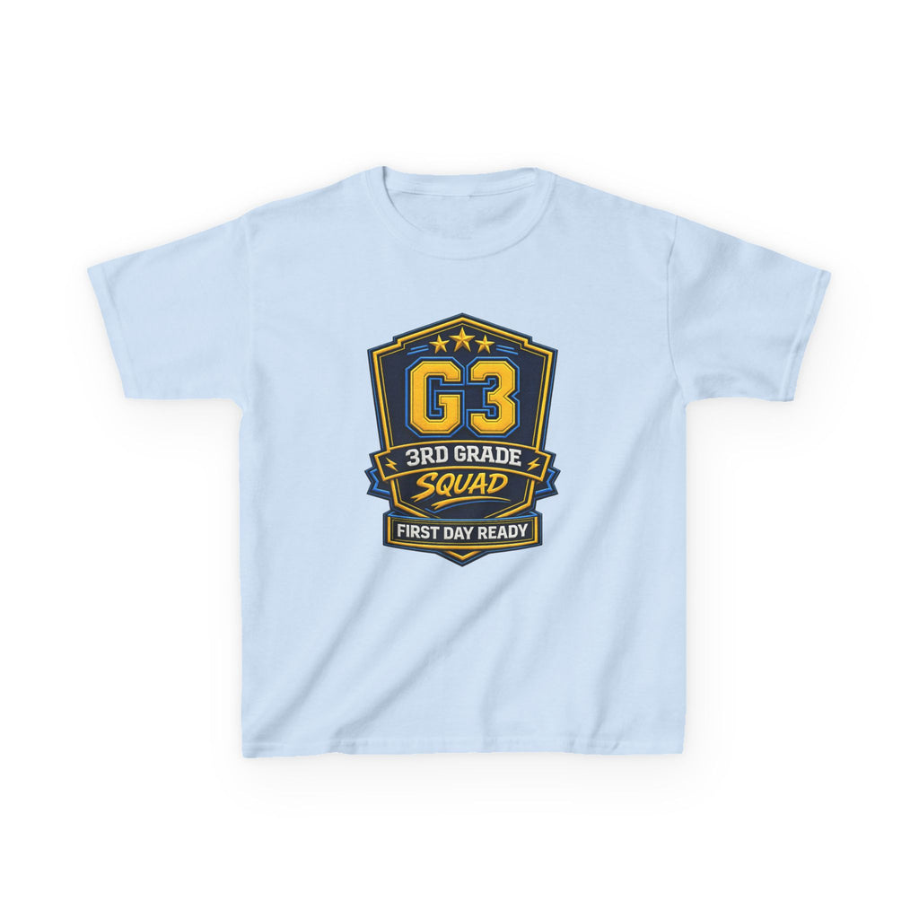 Kids 3rd Grade T-Shirt — 'G3 First Day Ready' Back-to-School Graphic Tee