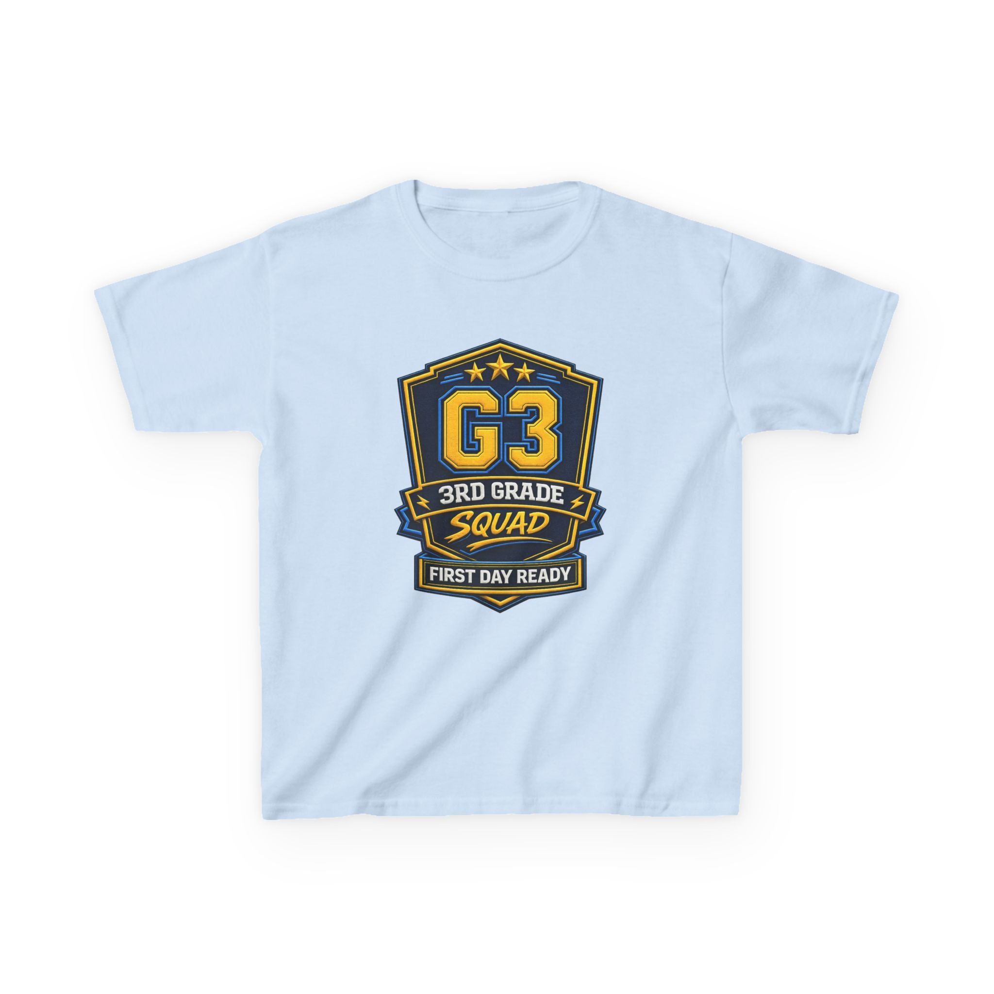 Kids 3rd Grade T-Shirt — 'G3 First Day Ready' Back-to-School Graphic Tee